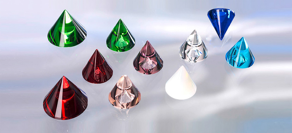 Glass cones, cones